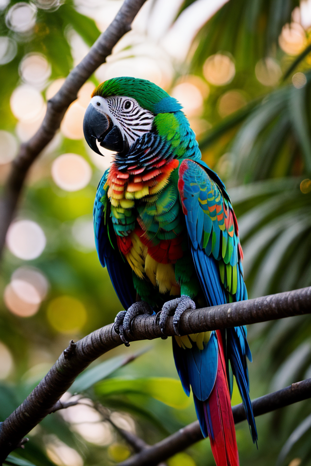 01429-2630600106-a parrot sits on a branch, jungle ruin in  sunset 8k dslr photograph with film grain 8k, RAW photo, dslr, realistic, ultra high.png